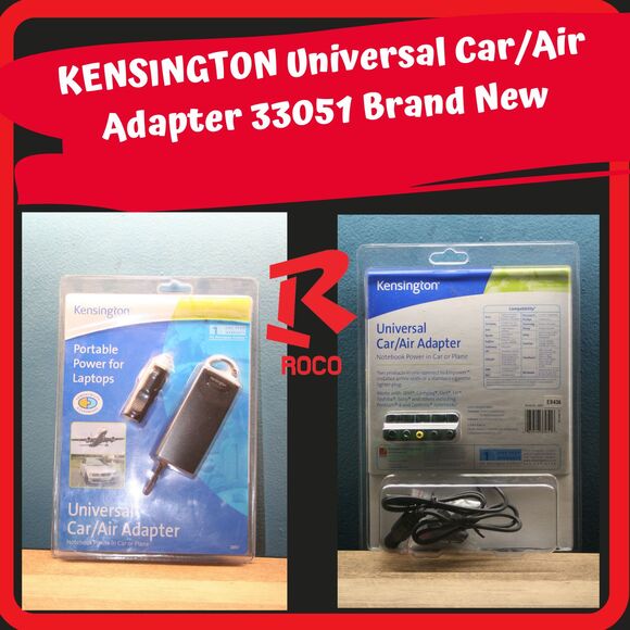 KENSINGTON Universal Car/Air Adapter‎ 33051 Brand New (F) - Picture 1 of 4